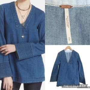 Free People Dreaming of Denim Tunic small